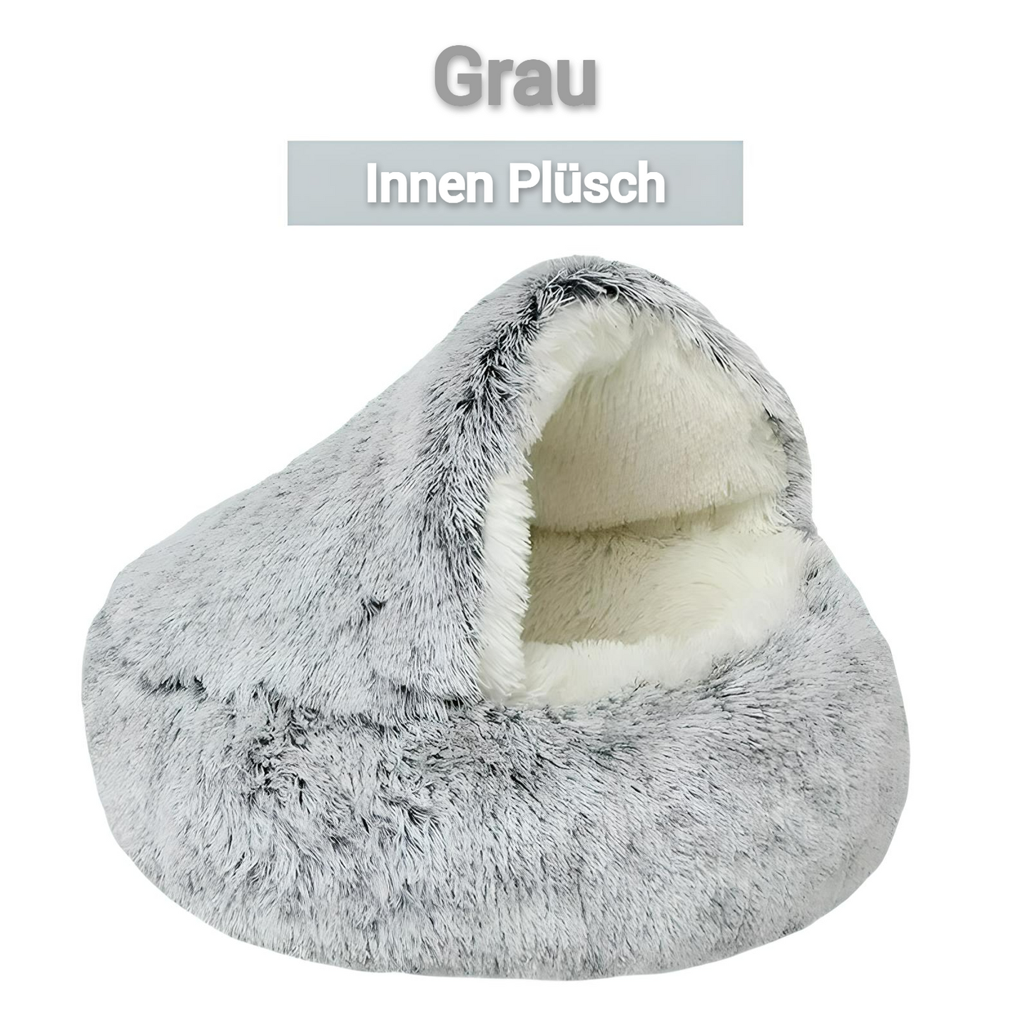 Winter Plüschbett für Katzen – Kuschelig, Stilvoll & Zeitlos - CatsGalaxy