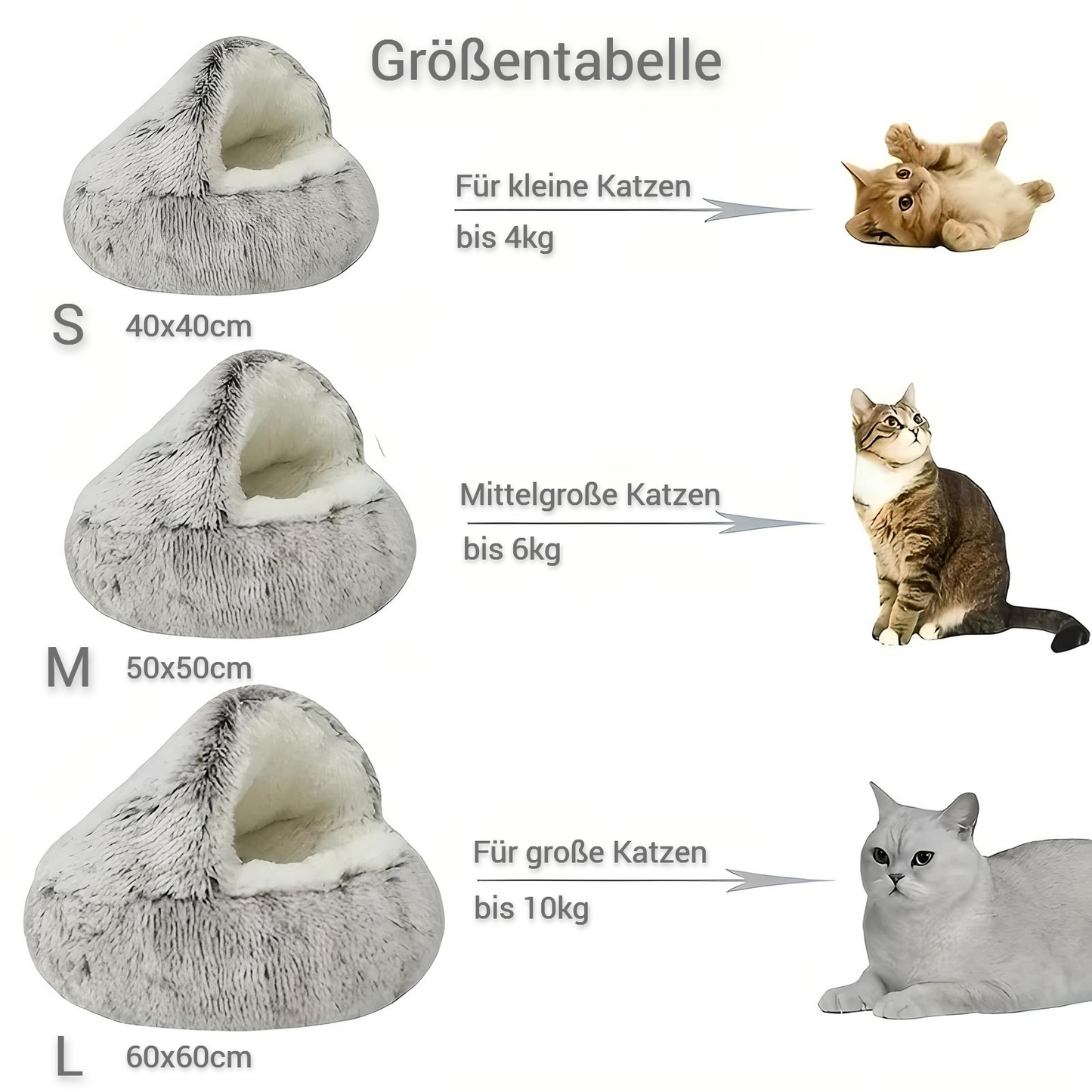 Winter Plüschbett für Katzen – Kuschelig, Stilvoll & Zeitlos - CatsGalaxy