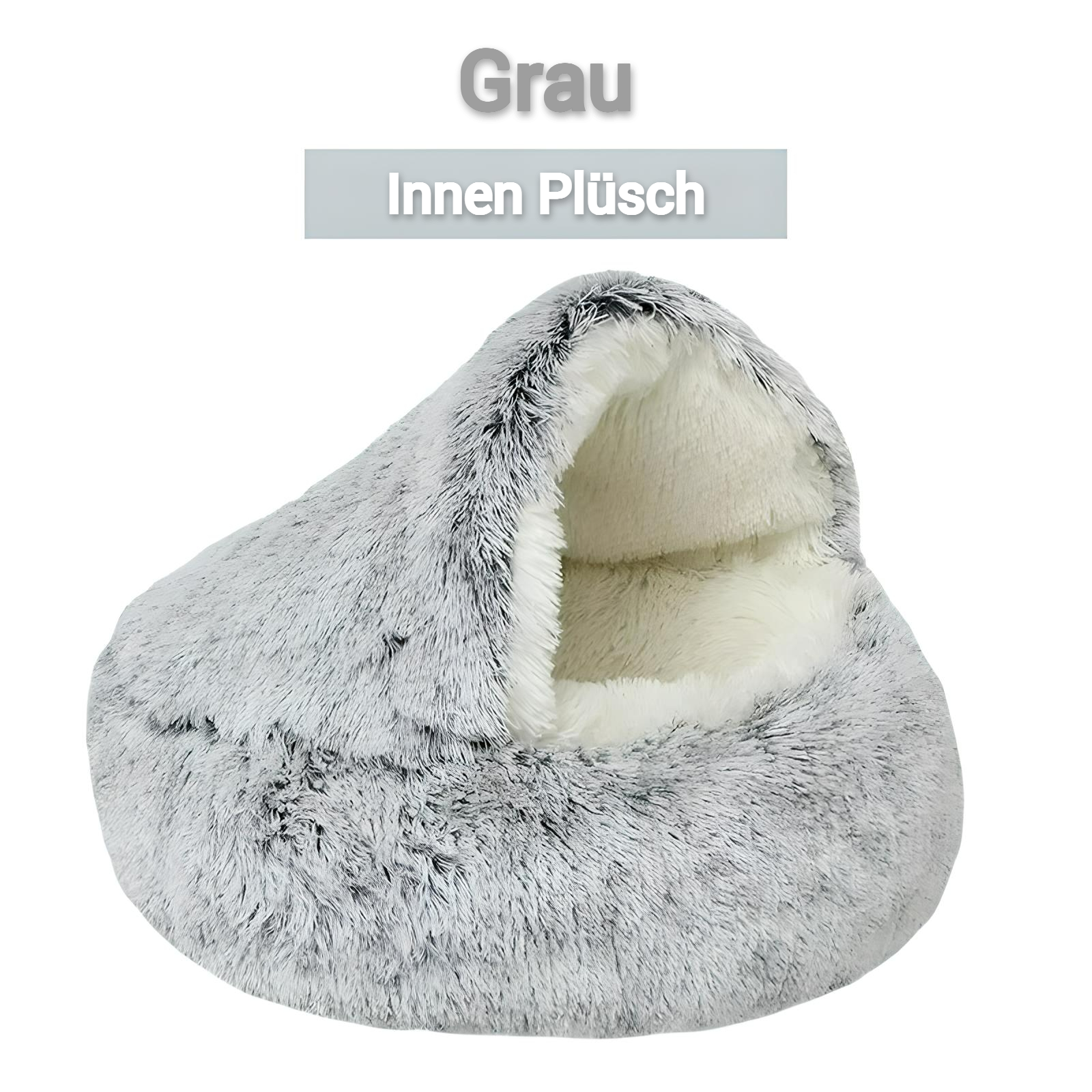 Winter Plüschbett für Katzen – Kuschelig, Stilvoll & Zeitlos - CatsGalaxy
