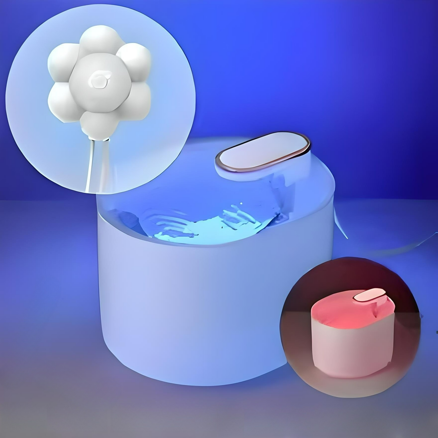 Leiser Premium-Wasserspender mit LED-Anzeige - CatsGalaxy