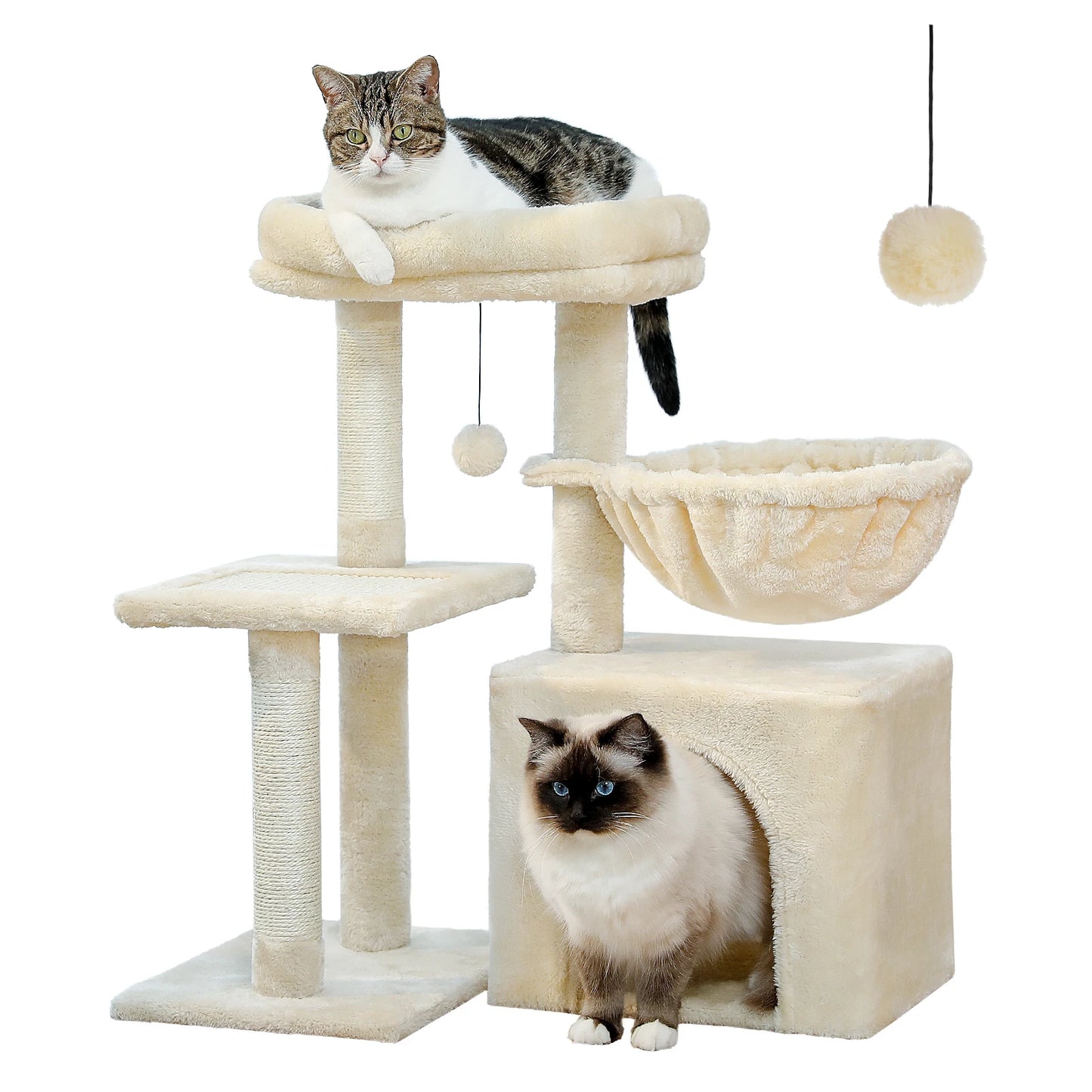 Flexibler Kratzbaum für kleine Katzen – Vielseitig, gemütlich & spielerisch! - CatsGalaxy