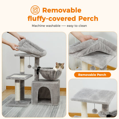 Flexibler Kratzbaum für kleine Katzen – Vielseitig, gemütlich & spielerisch! - CatsGalaxy