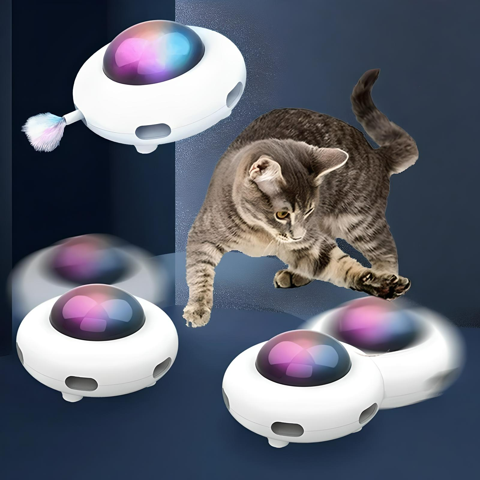 CatsGalaxy UFO Interaktives Katzenspielzeug - CatsGalaxy
