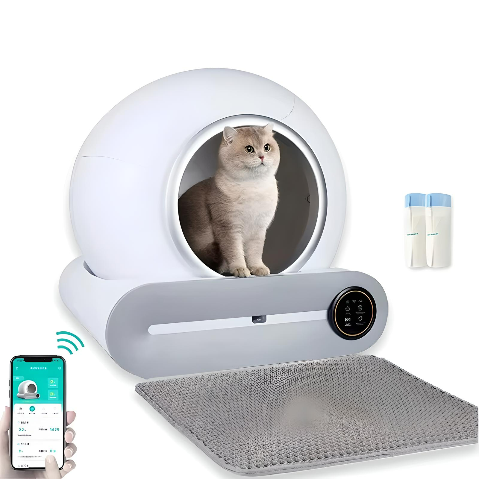 Smartes, selbstreinigendes Katzenklo – Leise, sicher und per App steuerbar - CatsGalaxy